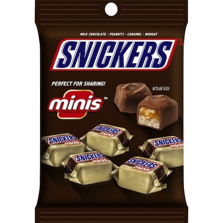 Snickers Snickers Minis Chocolate Candy 4.4 oz. Bag, PK12 108241